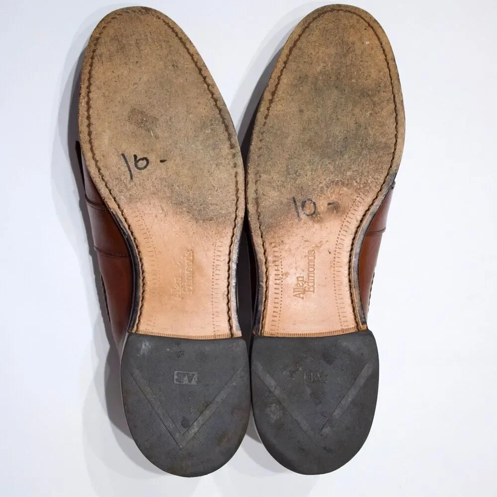 Allen Edmonds Cody Brown Leather Tassel Loafer Made in USA Men Size 11.5A Narrow
